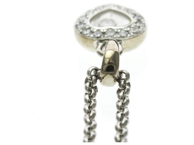 Chopard Happy Diamonds Herz-Diamant-Halskette Silber - Ansicht 6