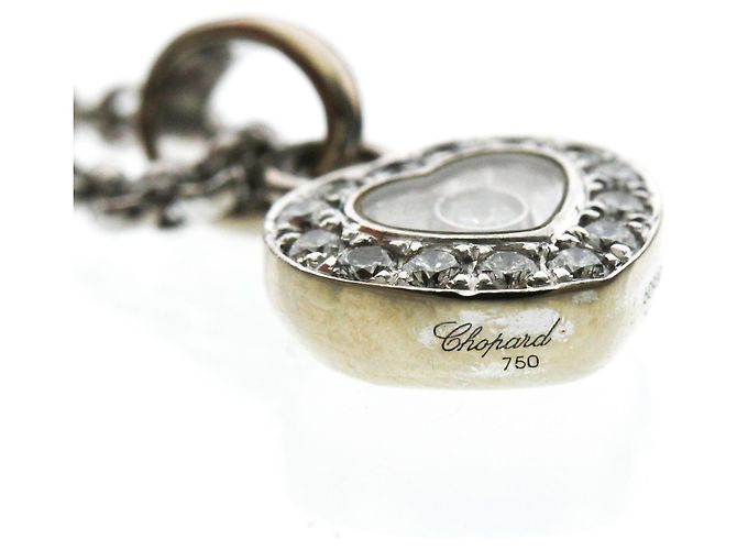Chopard Happy Diamonds Herz-Diamant-Halskette Silber - Ansicht 8