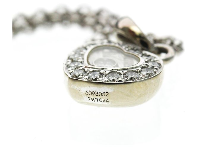 Chopard Happy Diamonds Herz-Diamant-Halskette Silber - Ansicht 9