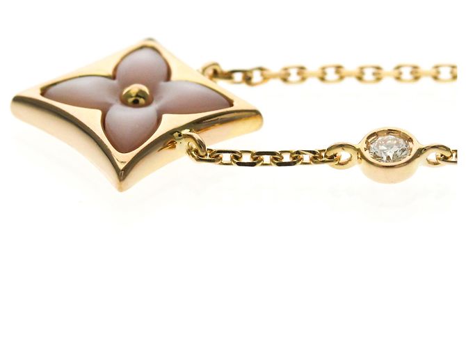 Louis Vuitton Van Cleef & Arpels Star Blossom Necklace Golden - view 3
