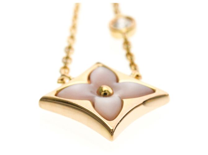 Louis Vuitton Van Cleef & Arpels Star Blossom Necklace Golden - view 4