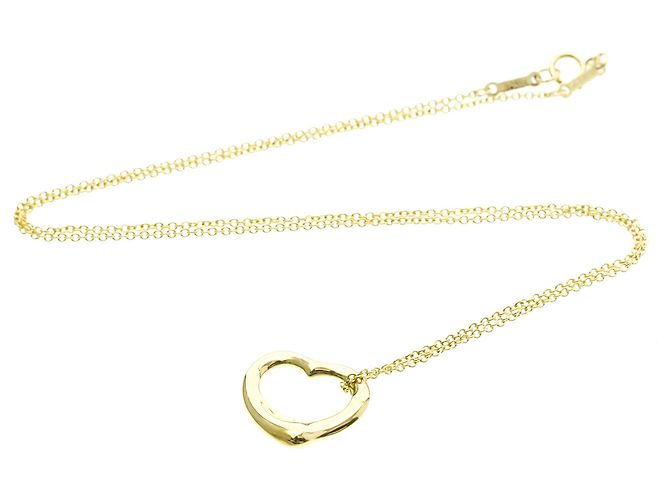 Elsa Peretti Tiffany & Co Collar Péndulo Corazón Abierto Tiffany en Oro Amarillo de 18K Dorado - vista 14