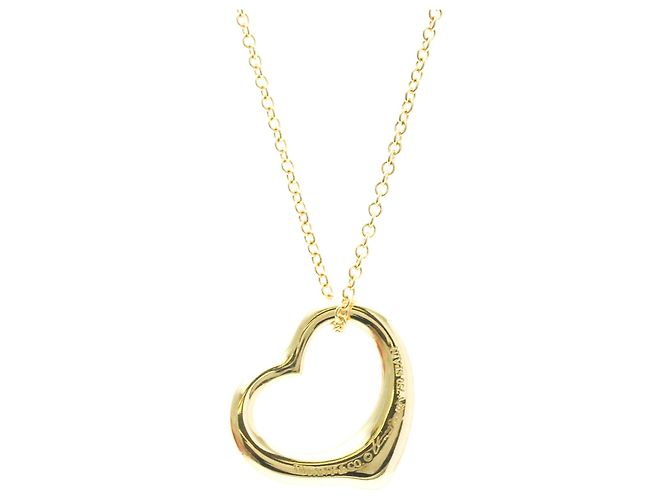Elsa Peretti Tiffany & Co Collar Péndulo Corazón Abierto Tiffany en Oro Amarillo de 18K Dorado - vista 2