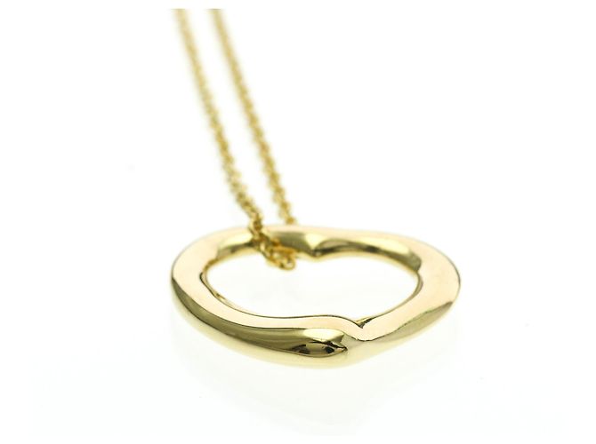 Elsa Peretti Tiffany & Co Collar Péndulo Corazón Abierto Tiffany en Oro Amarillo de 18K Dorado - vista 4
