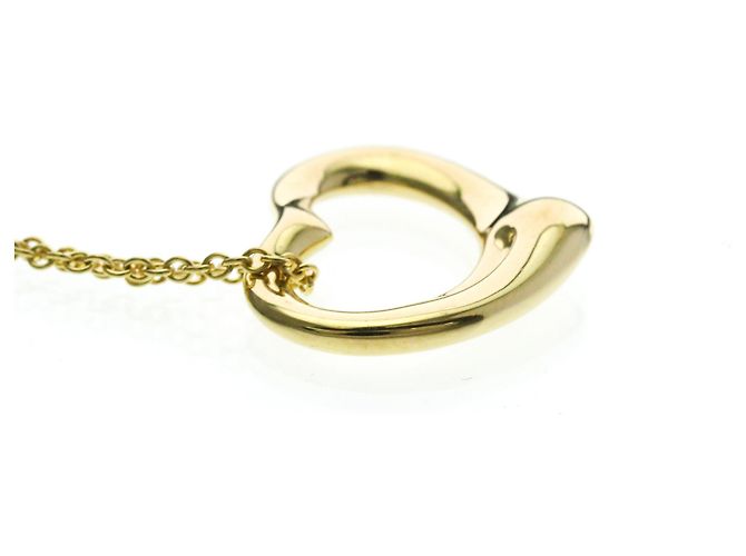 Elsa Peretti Tiffany & Co Collar Péndulo Corazón Abierto Tiffany en Oro Amarillo de 18K Dorado - vista 5