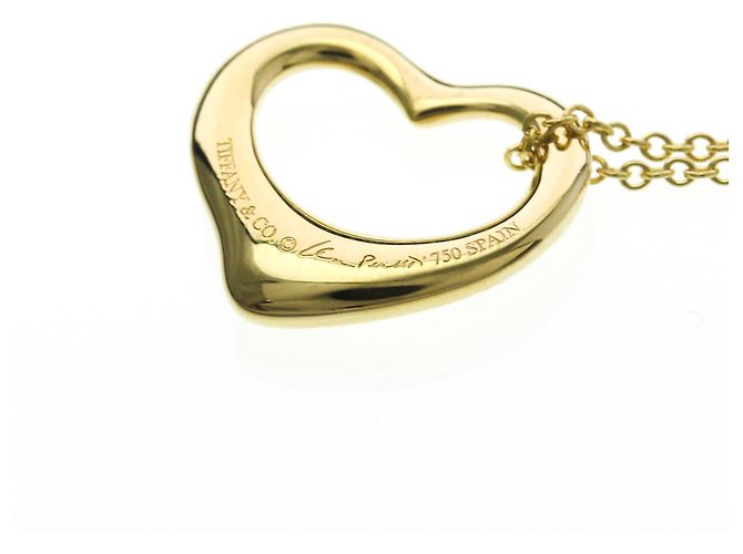Elsa Peretti Tiffany & Co Collar Péndulo Corazón Abierto Tiffany en Oro Amarillo de 18K Dorado - vista 7