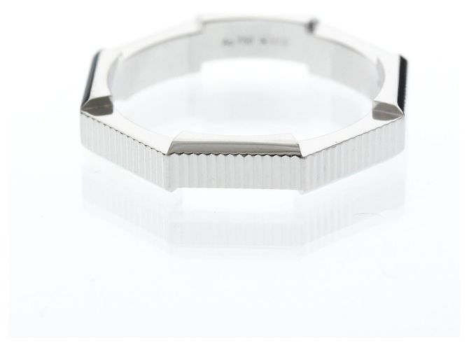 Anello Gucci Link To Love in Oro Bianco Argento - vista 2