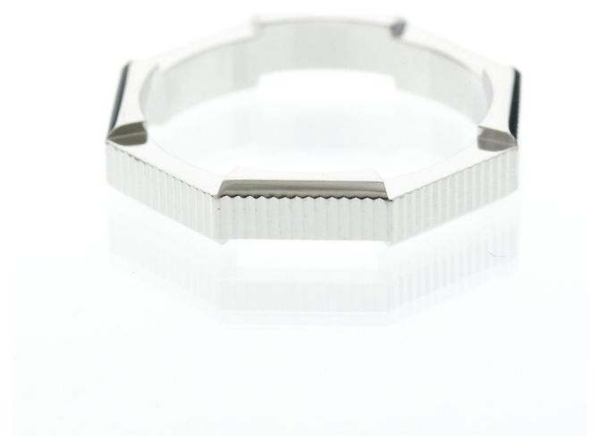 Anello Gucci Link To Love in Oro Bianco Argento - vista 3