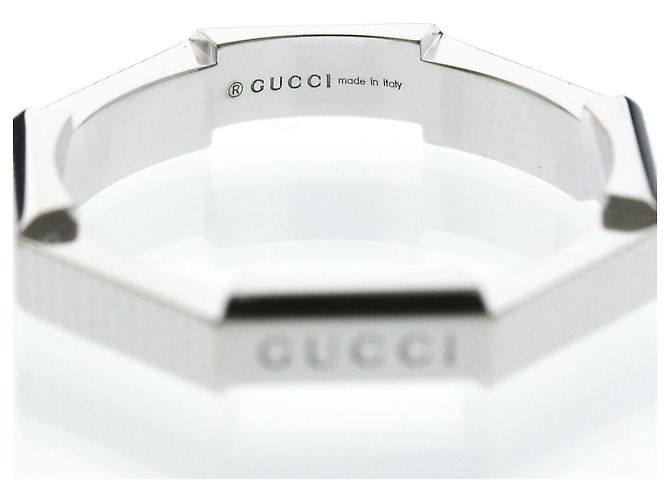 Anello Gucci Link To Love in Oro Bianco Argento - vista 5