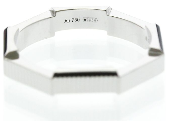 Anello Gucci Link To Love in Oro Bianco Argento - vista 6
