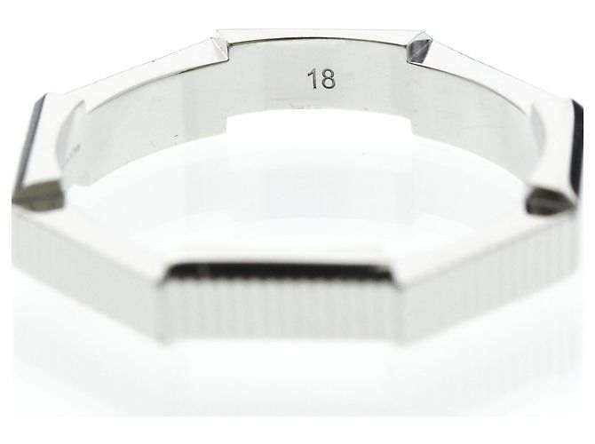 Anello Gucci Link To Love in Oro Bianco Argento - vista 8