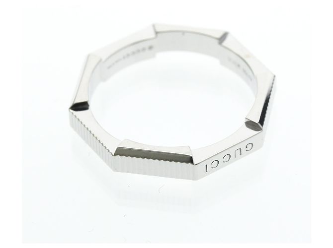 Anello Gucci Link To Love in Oro Bianco Argento - vista 9