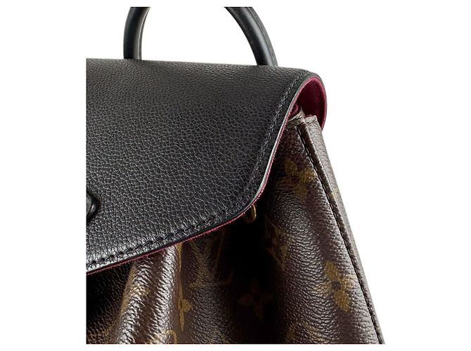 Zaino Montsouris NM PM Monogramma Louis Vuitton Marrone Nero - vista 7