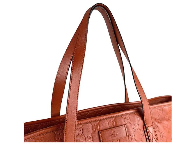 Borsa in pelle Gucci arancione - vista 10
