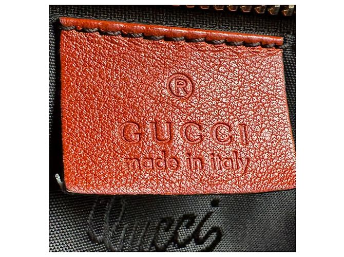 Borsa in pelle Gucci arancione - vista 12
