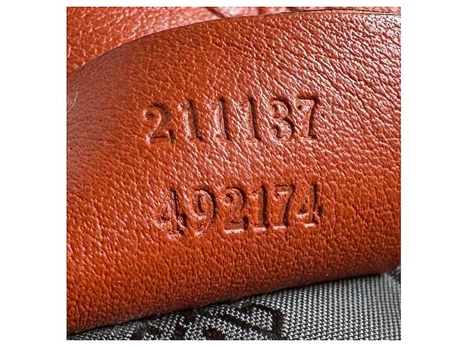 Borsa in pelle Gucci arancione - vista 13