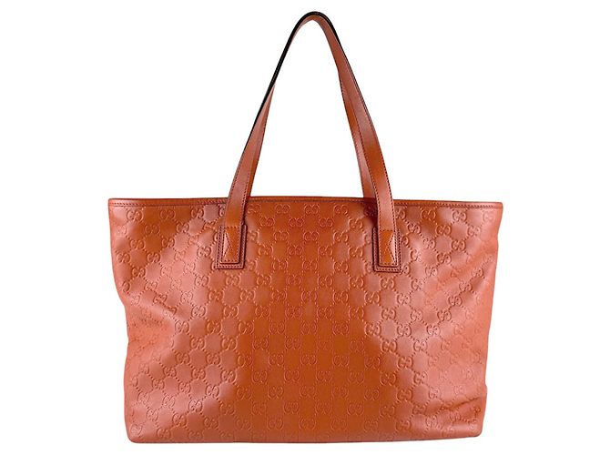 Borsa in pelle Gucci arancione - vista 3