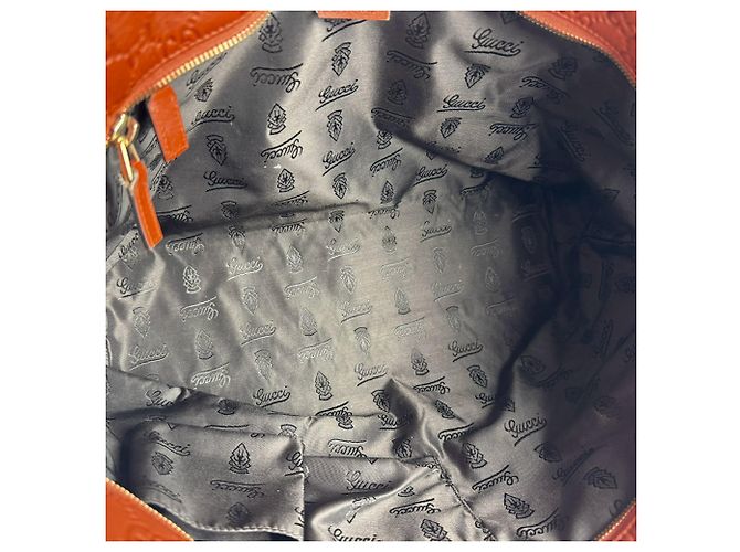 Borsa in pelle Gucci arancione - vista 5