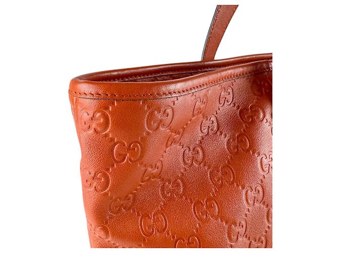 Borsa in pelle Gucci arancione - vista 6