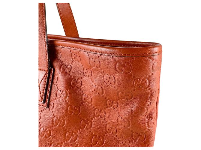 Borsa in pelle Gucci arancione - vista 7