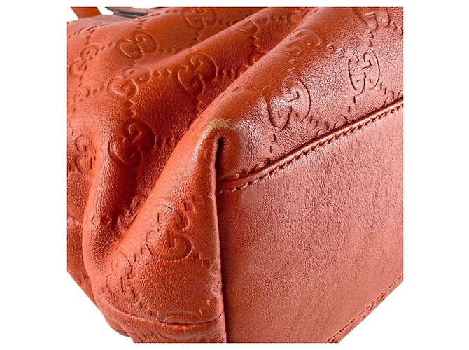 Borsa in pelle Gucci arancione - vista 8
