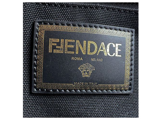 Borsa a spalla Fendi Nero D'oro - vista 13