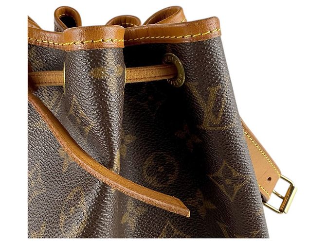 Noe Borsa a Spalla Petit Noé Monogramma Louis Vuitton Marrone - vista 7