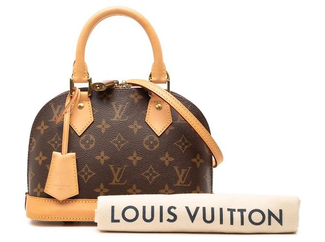 Borsa a Spalla Alma BB Monogramma Louis Vuitton Marrone - vista 6