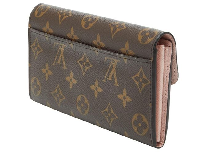 Cartera Larga Sarah Monograma Louis Vuitton Castaño - vista 2
