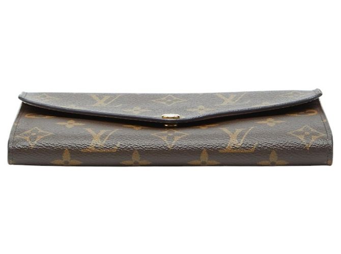 Cartera Larga Sarah Monograma Louis Vuitton Castaño - vista 3