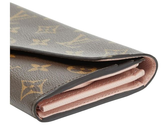 Cartera Larga Sarah Monograma Louis Vuitton Castaño - vista 4