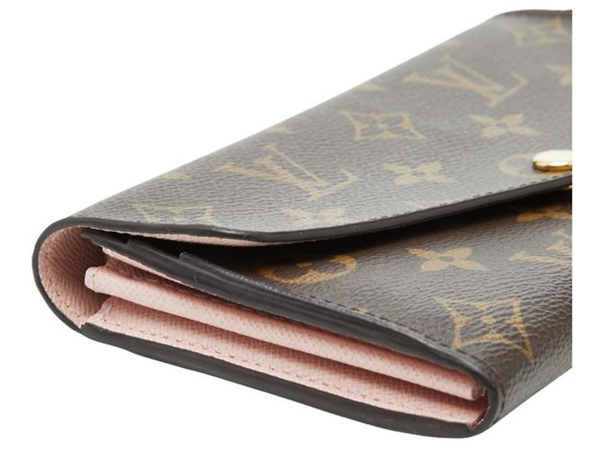 Cartera Larga Sarah Monograma Louis Vuitton Castaño - vista 5