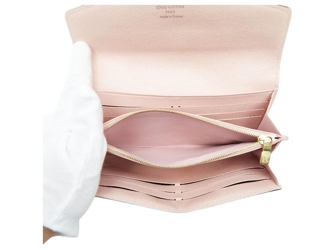 Cartera Larga Sarah Monograma Louis Vuitton Castaño - vista 9