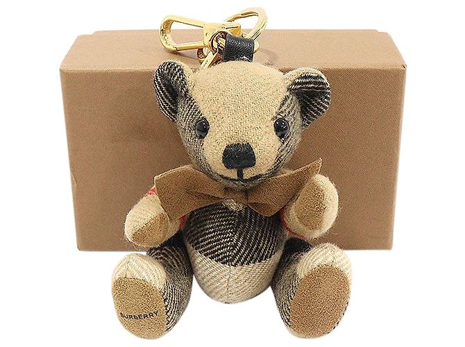 Burberry Beige Karomuster Cashmere Fliege Thomas Bear Schlüsselanhänger - Ansicht 2