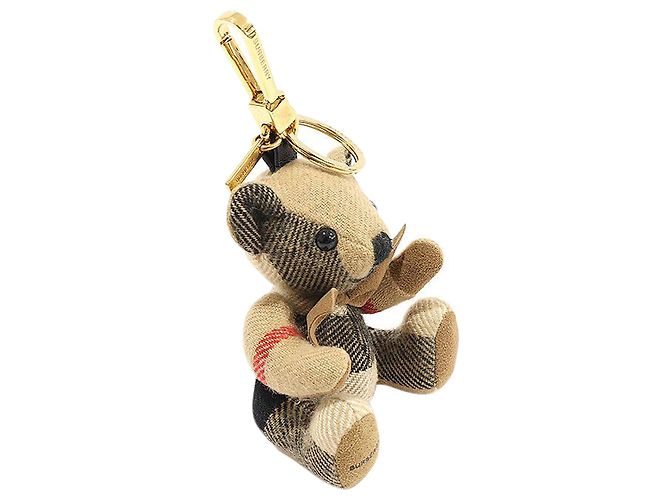 Burberry Beige Karomuster Cashmere Fliege Thomas Bear Schlüsselanhänger - Ansicht 3