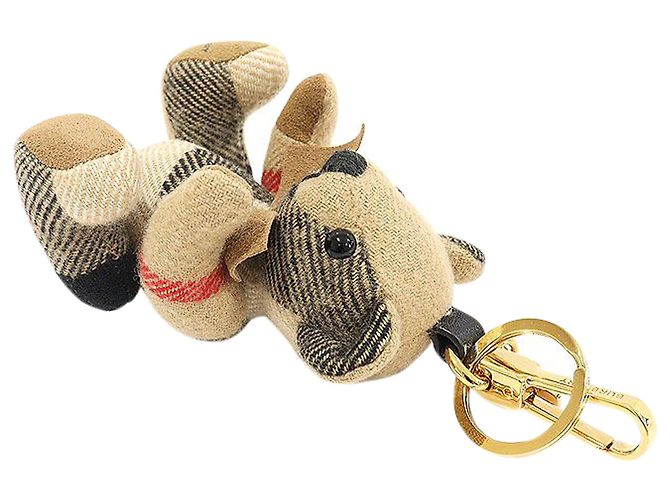 Burberry Beige Karomuster Cashmere Fliege Thomas Bear Schlüsselanhänger - Ansicht 4