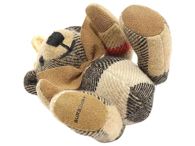 Burberry Beige Karomuster Cashmere Fliege Thomas Bear Schlüsselanhänger - Ansicht 5