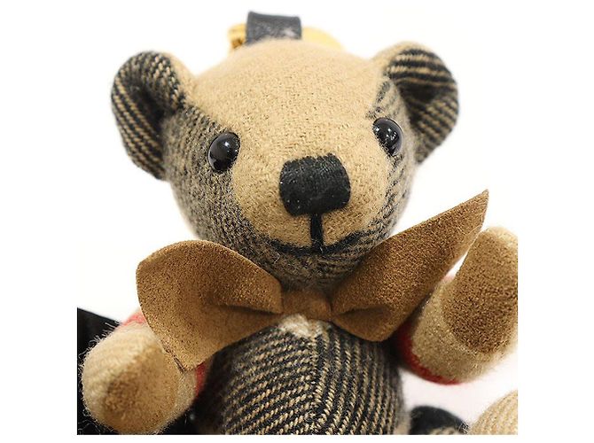 Burberry Beige Karomuster Cashmere Fliege Thomas Bear Schlüsselanhänger - Ansicht 6