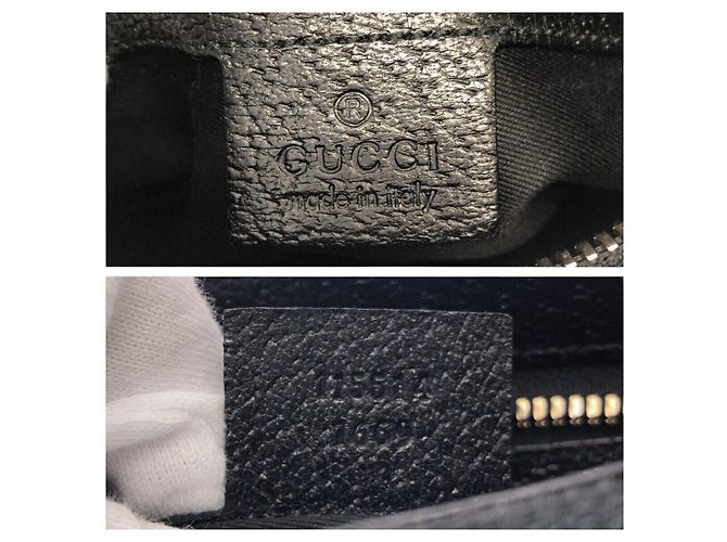 Borsa a Spalla in Tela GG e Pelle Gucci Nero - vista 4
