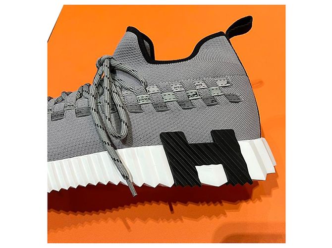 Hermès Sneakers Flex Multico Grigio Stamp: Multicolore - vista 7
