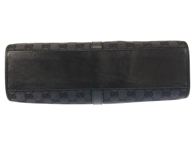 Gucci Jackie GG Canvas Leder Tote Bag Schwarz - Ansicht 10
