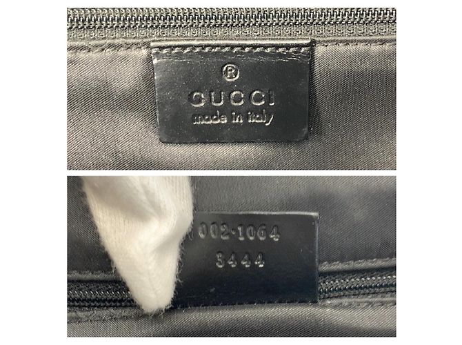 Gucci Jackie GG Canvas Leder Tote Bag Schwarz - Ansicht 3