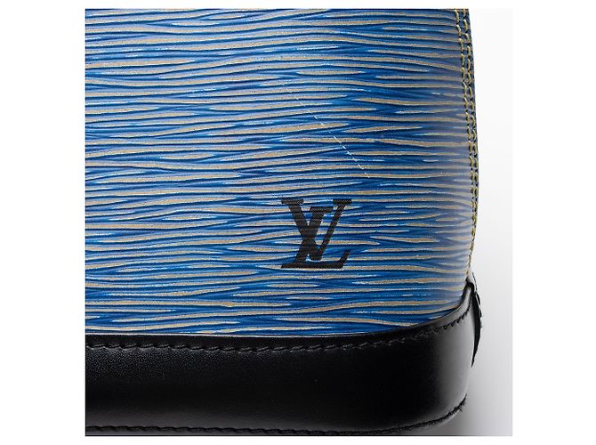 Louis Vuitton Epi-Leder Denim Alma BB Tasche Schwarz - Ansicht 9