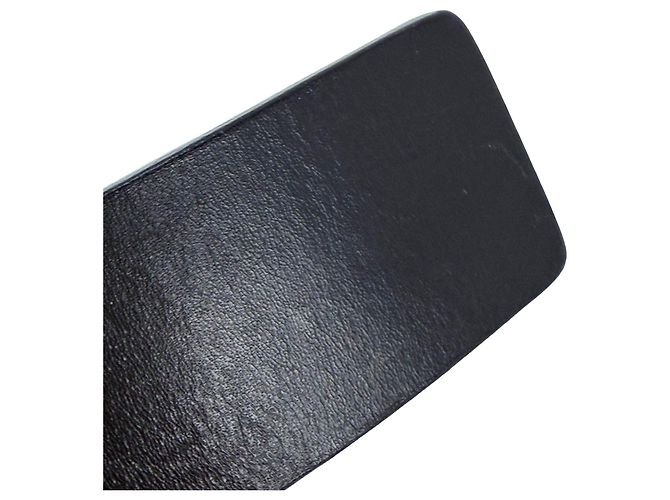 Dunkelbrauner Leder-Gürtel mit Gucci Interlocking GG Schnalle, Größe 75 - Ansicht 3