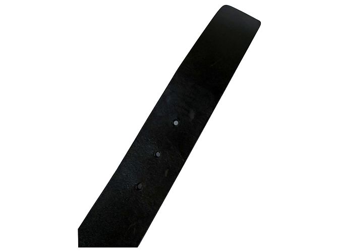 Dunkelbrauner Leder-Gürtel mit Gucci Interlocking GG Schnalle, Größe 75 - Ansicht 7
