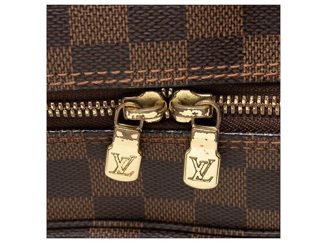 Messenger Naviglio Damier Ebene Louis Vuitton Marrone - vista 10