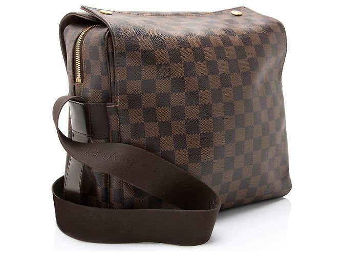 Messenger Naviglio Damier Ebene Louis Vuitton Marrone - vista 2