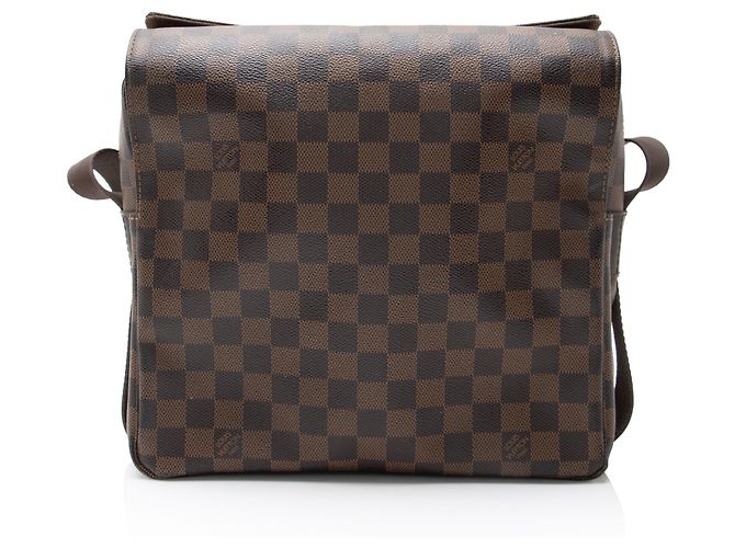 Messenger Naviglio Damier Ebene Louis Vuitton Marrone - vista 3