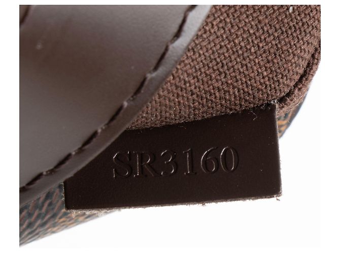 Messenger Naviglio Damier Ebene Louis Vuitton Marrone - vista 6