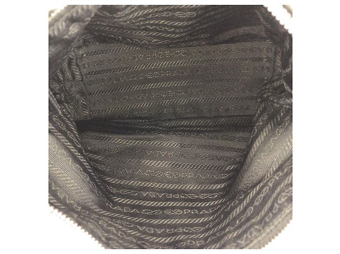 Borsa a mano Prada in nylon con placca logo Nero - vista 9